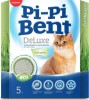 Наполнитель глиняный для кошачьего туалета Pi-Pi-Bent DeLuxe Fresh Grass, комкующийся, 5 кг