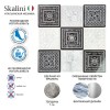 Мозаика из камня Skalini 206144619 30 см x 30 см, размер чипа: 100x100 мм